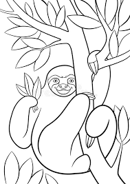 Download Sloth Coloring Stock Illustrations 247 Sloth Coloring Stock Illustrations Vectors Clipart Dreamstime