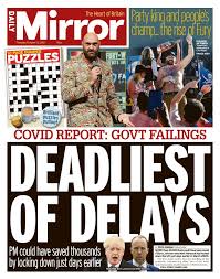 Please read the sidebar below for our rules. Daily Mirror 2021 10 12