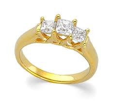And find the perfect piece to flatter her skin tone with a variety of precious metals, whether warm rose gold and yellow gold or luminous platinum and white gold. Three Stone Trilogy Rings 1 Carat Princess Cut Diamond Bridal Anniversary Ring In 14k Gold Only 2 495 00 Diamond Rings