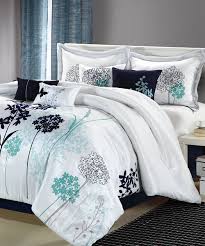 Black White And Blue Bedding White Blue Clara Comforter Set Comfortersets Luxury Bedding Blue Comforter Sets Home