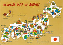 Pictorial Map Of Japan Carte Japon Carte Touristique Cartes Graphique