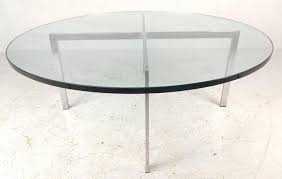Midcentury modern aluminum coffee table style of knut hesterberg donald drumm paul mayen milo baughman 42 dia. Mid Century Modern X Base Circular Chrome Coffee Table For Sale At 1stdibs