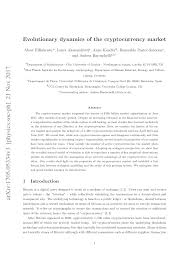 From the king of cryptocurrencies, bitcoin (with a great market cap), through the hyping defi what are cryptocurrencies? Pdf Evolutionary Dynamics Of The Cryptocurrency Market