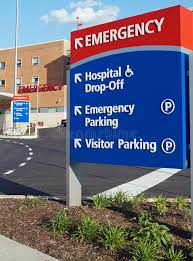 Hospital Emergency Room Sign Signs Outside A Hospital Identifying The Emergency Affiliate Room Sign Hospit Emergency Room Hospital Community Hospital