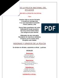 La policía nacional del ecuador define sus líneas estratégicas operacionales, con un enfoque a mejorar los niveles de seguridad ciudadana y orden público a nivel … Himno De La Policia Nacional Del Ecuador Pdf