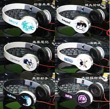 New Fashion Cartoon Cosplay Headset One Piece Headphones Hatsune Miku Headset Earphone Game 6styles Free Shipping Earphone Winder Earphone Converterearphone Brand Aliexpress