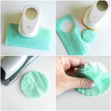 Get 8 sheets of tissue paper and layer them on top of each other and it doesn't matter how long the sheets are it just depends on how big u want your flower. Elise Engh Studios Mini Tissue Paper Flowers Tutorial