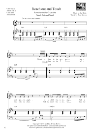Flag football score sheet date: Reach Out And Touch Piano Vocal Score Sheet Music Mp3 Free Download Up4itmusic