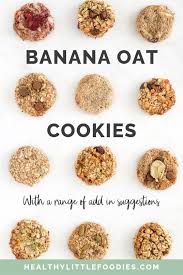 Banana Oatmeal Cookies Healthy Little Foodies Recipe Banana Oatmeal Cookies Healthy Banana Oat Cookies Healthy Oatmeal Cookies