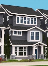 Bungalow home plans share a common style with craftsman, rustic and cottage home designs. Officers Row House Plan Bungalow House Plans Cape Cod Cottage Style Country Style Craftsman House Plans Hampton S Style Skinny Houses Traditional Homes