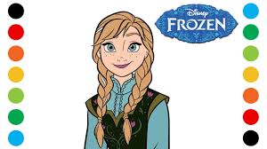 Maybe you would like to learn more about one of these? Frozen Anna Disney Princess Coloring Pages For Kids Digital Coloring Youtube