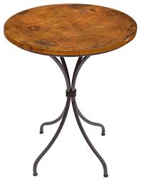 Shop, customize & save on your custom copper table at artesanos. Italia 36 Counter Table With 30 Round Copper Top Industrial Indoor Pub And Bistro Tables By The Iron Shoppe Houzz
