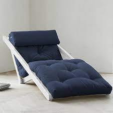 You might also like this photos or back to amazing design for futon chair. Monoqi Futon Lounge Chair Wht Navy Futon Ideen Mobelideen Futon