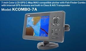 7 Inch Marine Chart Plotter Fishfinder With Internal Gps Antenna With Plastic Transducer Kcombo 7a Gps Ais Fish Finder