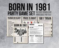 Read on for some hilarious trivia questions that will make your brain and your funny bone work overtime. 1944 Trivia Game 75th Birthday Party Games Adult Party Games Price Is Right 75th 1944 Birthday Party Party Trivia Instant Download Party Supplies Paper Party Supplies