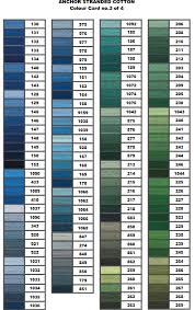 Anchor Color Chart Anchor Threads And References List Of