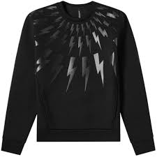 Neil Barrett Neil Barrett Thunderbolt Sweatshirt Black