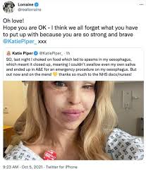 Forget what you have to put with' Lorraine Kelly supports Katie Piper amid  choking ordeal