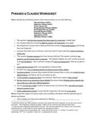 Dependent clauses are introduced by _ words. Phrases And Clauses Lesson Plans Worksheets Reviewed By Teachers