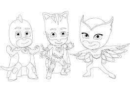 Dibujos gratuitos para imprimir y colorear. Dibujos De Pj Masks Accion Para Colorear Para Colorear Pintar E Imprimir Dibujos Online Com