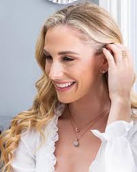 Amazon.com: Cate & Chloe Women's 18k Rose Gold Plated Hoop Earrings With  Cubic Zirconia Crystals, Hypoallergenic: Clothing, Shoes & Jewelry