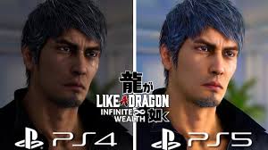 Like a Dragon Infinite Wealth PS4 vs PS5 Graphics Comparison