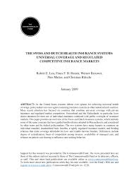 Liability of persons involved in breach, bodies corporate, and principals. Pdf The Swiss And Dutch Health Insurance Systems Universal Coverage And Regulated Competitive Insurance Markets The Commonwealth Fund