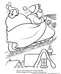 A Visit From St Nicholas Twas The Night Before Christmas Page 13 Of 25 The Night Before Christmas Christmas Coloring Pages Coloring Pages