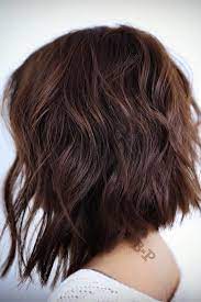 24 Messy Bob Hairstyles For You Fashion Style Chocolate Brown Hair Color Hair Cuts Medium Hair Cuts