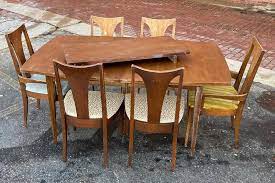 Impressive kitchen islands with a high degree. 6 Broyhill Dining Chairs Table Midcentury Modern Dining Room Sets Sweet Modern Akron Oh