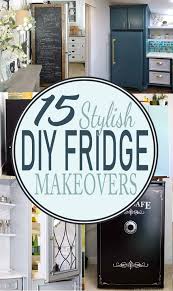 This barn door cabinet holds a mini fridge and microwave! 15 Amazing Diy Refrigerator Makeovers Craving Some Creativity