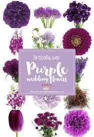 The Complete Guide To Purple Wedding Flowers Purple Flower Names Purple Wedding Flowers Centerpieces Purple Wedding Bouquets Purple Wedding Flowers