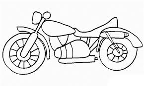 Ausmalbilder Zum Drucken Malvorlage Motorrad Kostenlos 2
