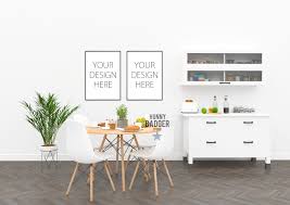 Poster Mockup Kitchen Mockup Design Mockup Free Mockup Psd Kitchen Interior