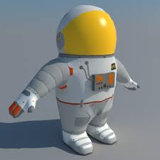 3d Model Low Poly Cartoon Astronaut Astronaut Low Poly 3d Model
