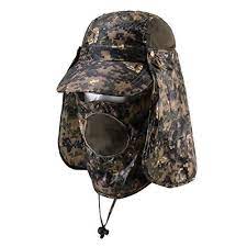 Hunting Outdoor Fishing Hiking Hunting Amy Camo Hat With Side Mesh Cap With Neck Flap Hunting Hat Hiking Hat Hunting Clothes