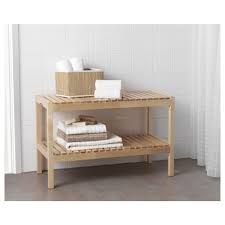 Molger Banc Bouleau Ikea In 2020 Bathroom Storage Bench Bathroom Bench Ikea