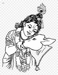 coloring pages of krishna awesome shri krishna janmashtami krishna ji line art hd png download 800x1011 735249 pngfind