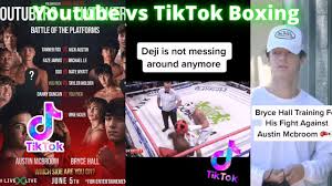 Tiktok is a boxing match that will pit a number of different youtubers and tiktok stars against one another in the ring. Youtube Vs Tiktok Boxing Videos June 5th 2021 Youtubevstiktokboxing Tiktok Boxing Youtube