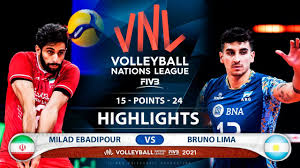 Brazil | bruno lima vs. Iran Vs Argentina Vnl 2021 Highlights Milad Ebadipour Vs Bruno Lima Youtube