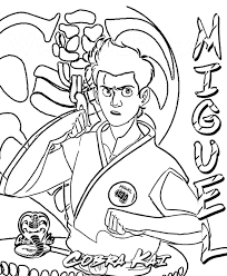Download or print this amazing coloring page: Miguel From Cobra Kai Coloring Page Coloring Page Free Printable Coloring Pages For Kids