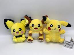 Pichu pikachu raichu pikachu evolution pancake drawing cute pokemon pictures pokemon alola cute fantasy creatures gifs bleach anime anime screenshots. 3x Pichu Pikachu Raichu Plusch Weichen Spielzeug Puppe Teddy Stofftier 8 Aliexpress