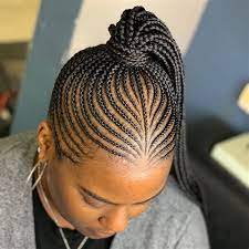 When you reach the tip of your head, make a ponytail. Straight Up Hairstyles 2020 17 Best Ghana Weaving Styles Braids Hairstyles For 2020 Having Short Hair Creates The Appearance Of Thicker Hair And There Are Many Types Of Hairstyles To Choose From Takumi Takuda