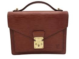 LOUIS VUITTON MONCEAU TAN EPI LEATHER HANDBAG