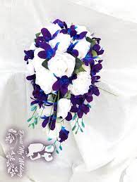 Maybe you would like to learn more about one of these? Dress My Wedding Cascading Silk Rose And Galaxy Orchid Bouquet
