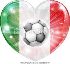 Soyez fier de vous procurer un drapeau italie pour représenter votre belle nation ! Coeur Football Drapeau Italie Football Amour Balle Coeur Italie Italien Football Drapeau Voler Concept Dehors Canstock