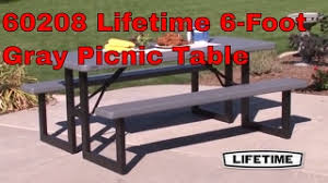 Maybe you would like to learn more about one of these? 60208 6 Foot Craftsman Folding Picnic Table Gray Demo Youtube