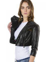 Fiamma Black Color Nappa Lamb Short Leather Jacket Smooth Effect Ayaan Products Short Leather Jacket Leather Jacket Celebrities Leather Jacket