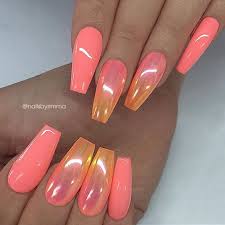 36 Gorgeous Coffin Acrylic Nail Ideas Nails Nail Designs Gel Nails