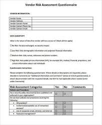 Svp, privacy & vendor risk management resume examples & samples. Free 10 Sample Vendor Assessment Forms In Pdf Ms Word Excel
